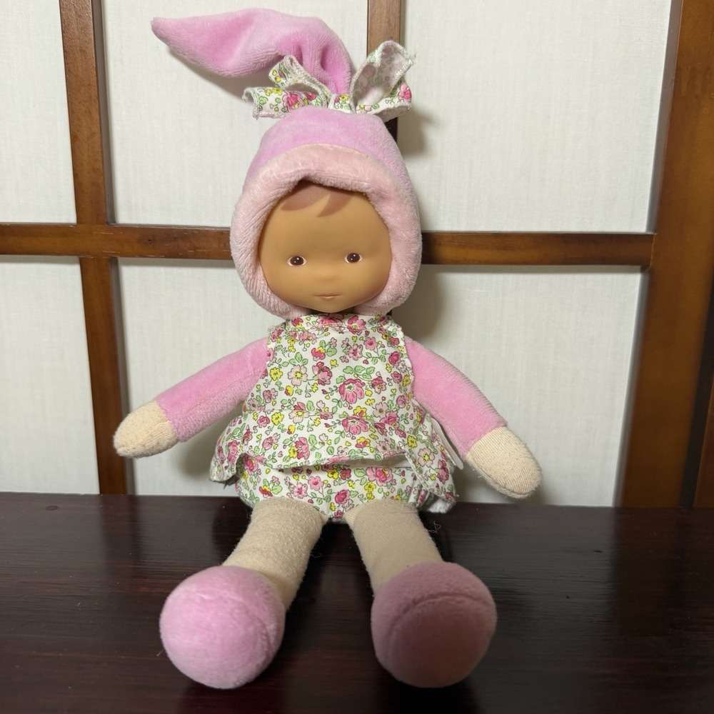 Corolle Pink Miss Pink Blossom Soft Body Doll 10" Cottage 2022 Whimsy Waldorf